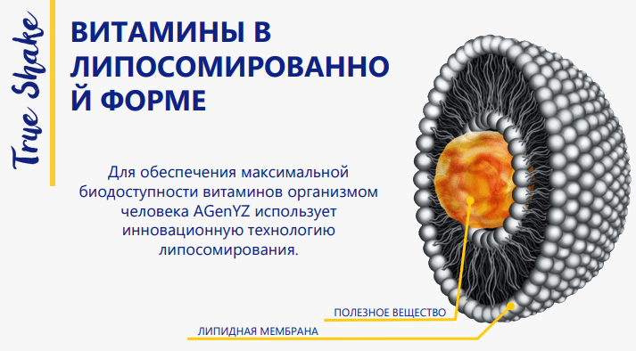 Для обеспечения максимальной биодоступности витаминов организмом человека AGenYZ использует инновационную технологию липосомирования.